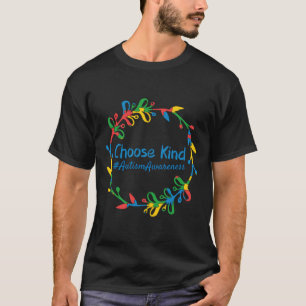 Choose Kind Autism Awareness Month Support Rainbow T-Shirt