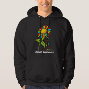 Choose Kind Autism Awareness Month Women Sunflower Hoodie