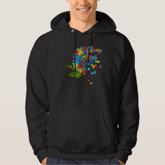 Choose Kind Autism Awareness Month Women Sunflower Hoodie