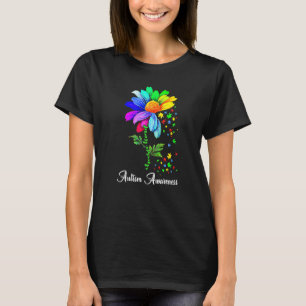 Choose Kind Autism Awareness Month Women Sunflower T-Shirt