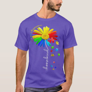 Choose Kind Autism Awareness Sunflower For men wom T-Shirt