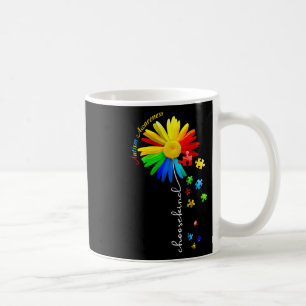 Choose Kind Autism Awareness Sunflower Mum Women K Coffee Mug