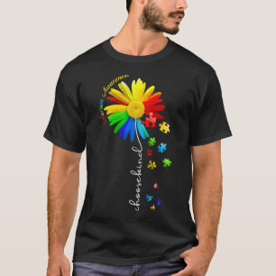 Choose Kind Autism Awareness Sunflower Mum Women K T-Shirt