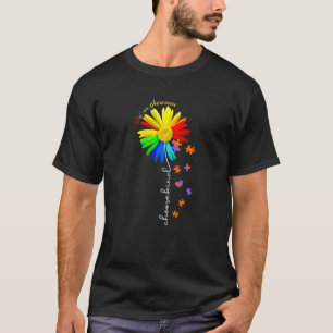 Choose Kind Autism Awareness Sunflower Mum Women K T-Shirt