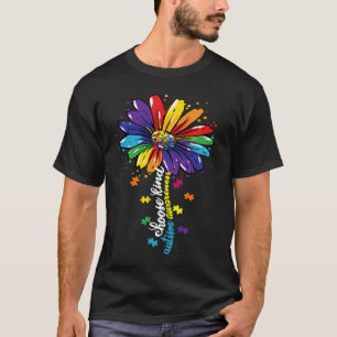 Choose Kind Autism Awareness Sunflower Mum Women K T-Shirt