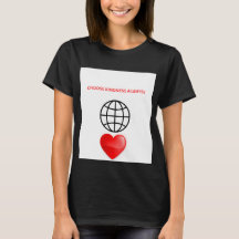 Choose Kindness Always Globe Heart Women's T-Shirt