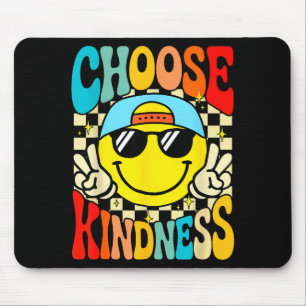 Choose kindness be kind inspirational kids groovy mouse mat