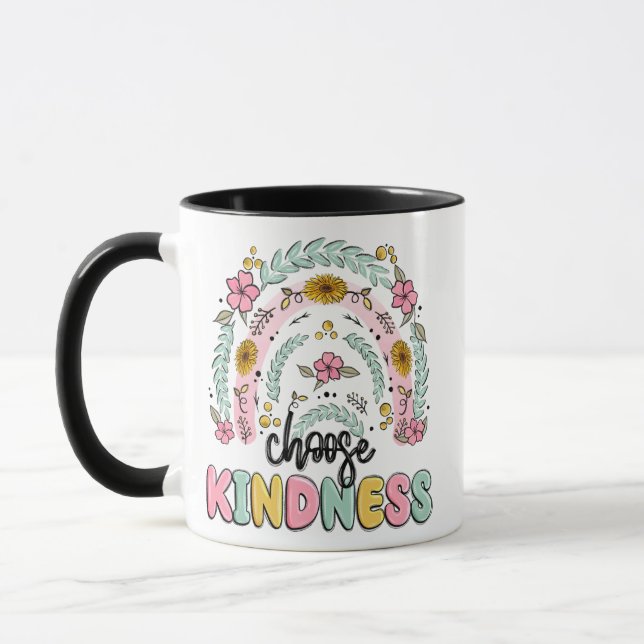 Choose kindness. Encouragement and reminder Mug (Left)