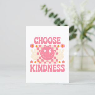 Choose Kindness - Floral Inspirational (2) Postcard