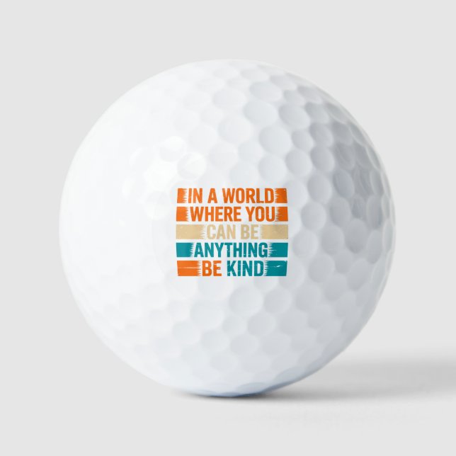 Choose Kindness - Inspirational Typography Golf Balls (Front)