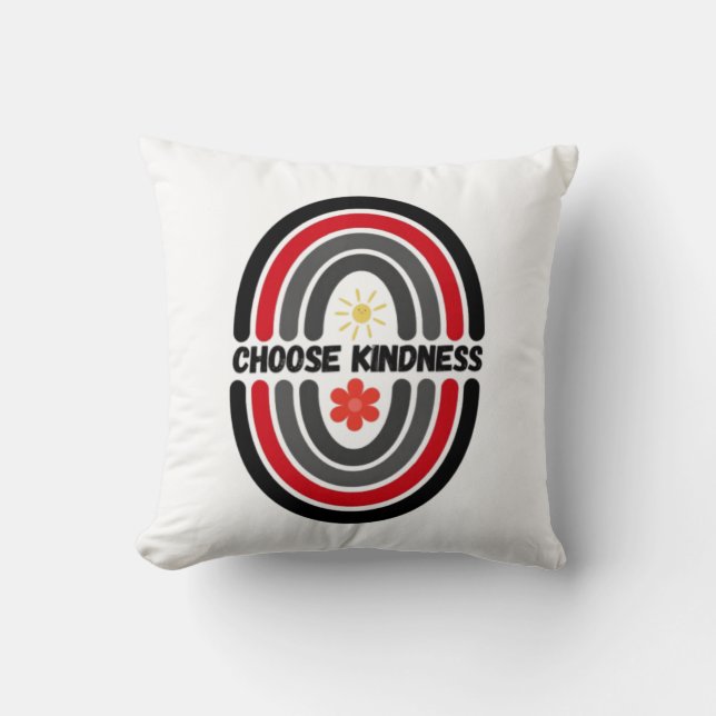 Choose kindness, make the world kinder cushion (Front)