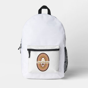 Choose kindness, make the world kinder. Wallet Printed Backpack