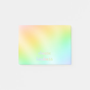 "Choose Kindness" Pastel Colourful Post-it Notes