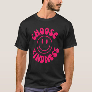 Choose Kindness Pink Smile Face Preppy Aesthetic T T-Shirt
