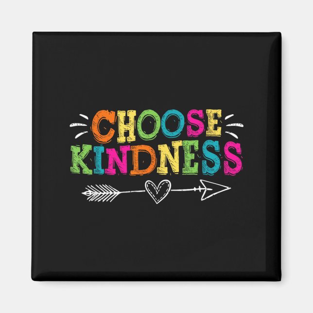 Choose Kindness Retro Groovy - Be Kind Magnet (Front)