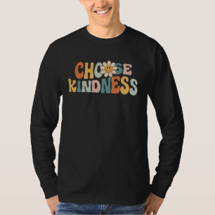 Choose Kindness Retro Groovy Daisy Be Kind Inspir T-Shirt