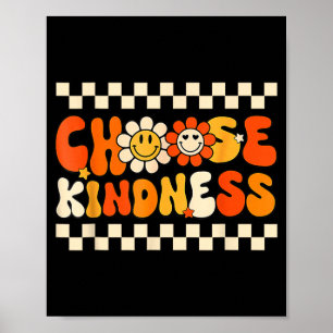 Choose Kindness Shirt Retro Be Kind Inspirational Poster