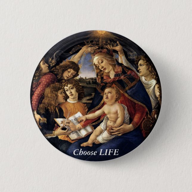 Choose LIFE 6 Cm Round Badge (Front)