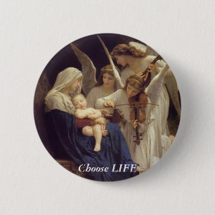 Choose LIFE 6 Cm Round Badge