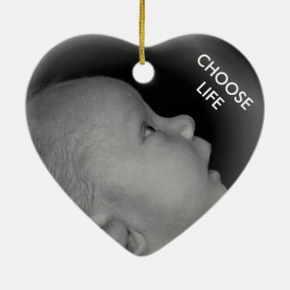 CHOOSE LIFE CERAMIC TREE DECORATION