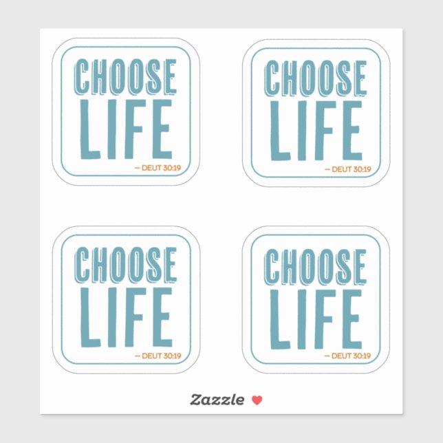 Choose Life Deuteronomy 30:19 Pro-Life (Sheet)