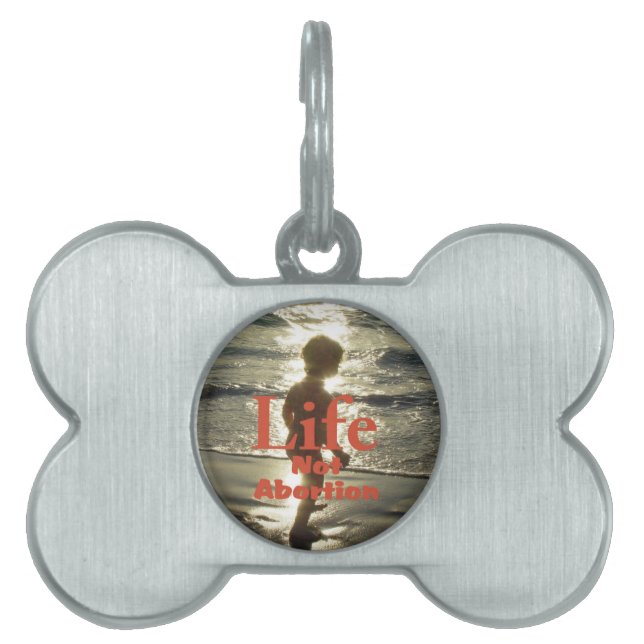 choose life pet ID tag (Front)