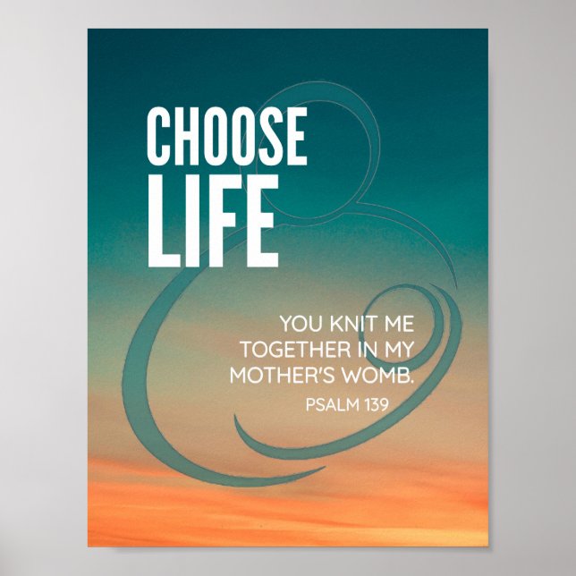 CHOOSE LIFE POSTER (Front)