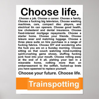 Choose life poster