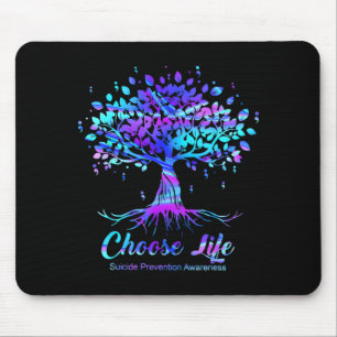 Choose life prevention awareness grateful life mouse mat