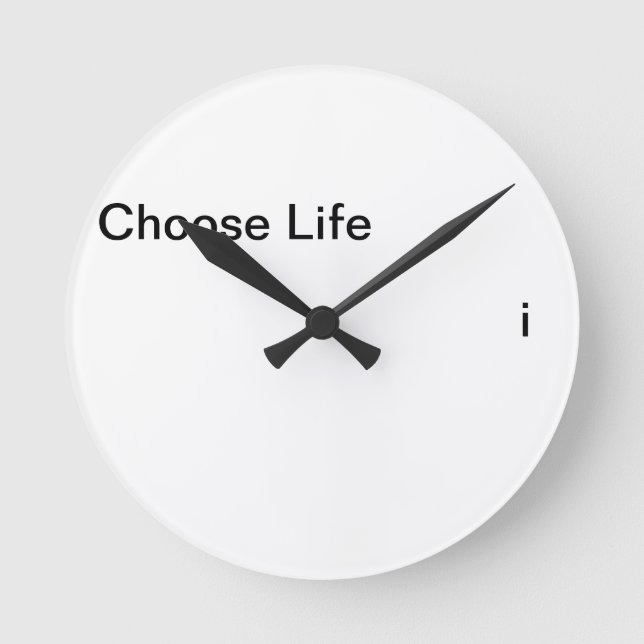 Choose Life Round Clock (Front)