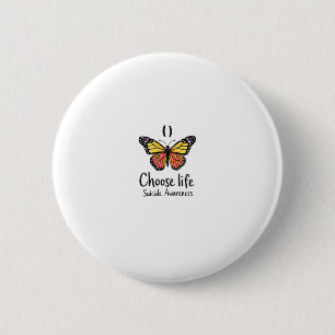 Choose life suicide Awareness Colorful Dragonfly T 6 Cm Round Badge