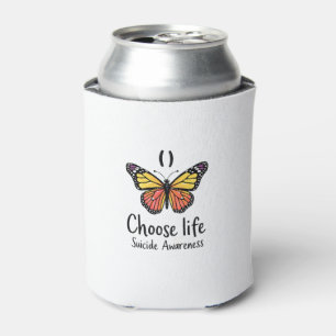 Choose life suicide Awareness Colorful Dragonfly T Can Cooler