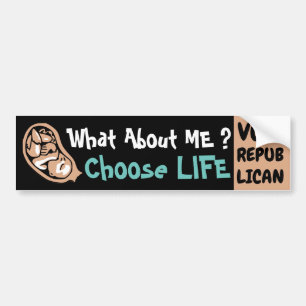 Choose Life Vote Republican pro-life Bumper Sticker