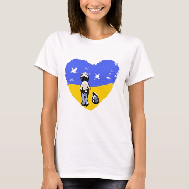 Choose Love No War Ukraine T-shirt (Front)