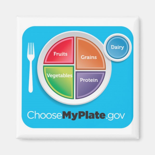 Choose My Plate Magnet (Front)