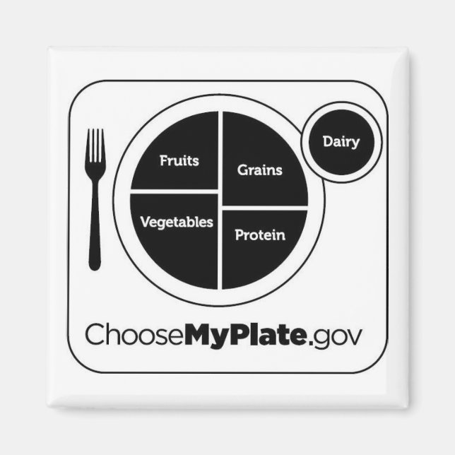 Choose My Plate Magnet (Front)