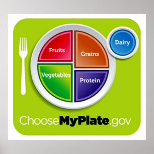 Choose My Plate Poster - in many sizes