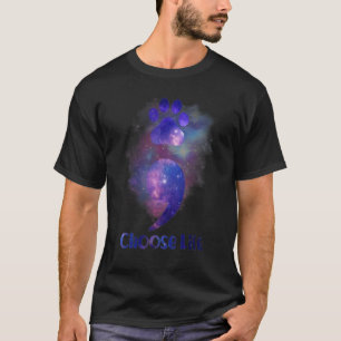 Choose Paw Life Suicide Prevention Awareness Galax T-Shirt