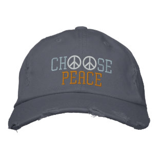 Choose Peace Embroidered Hat