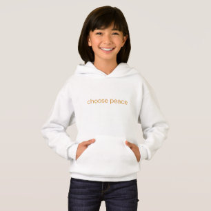Choose Peace Minimal Aesthetic Hoodie Soft Life