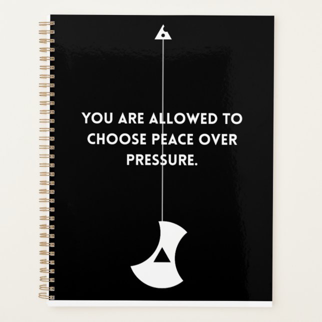 Choose Peace Over Pressure – Planner (Front)