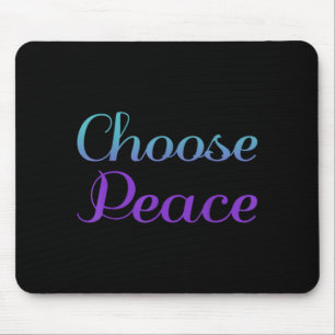Choose Peace Prevention Artwork Mouse Mat