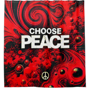 Choose Peace Shower Curtain