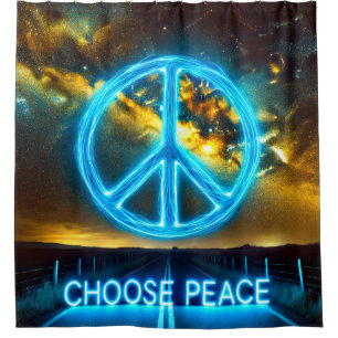 Choose Peace Shower Curtain