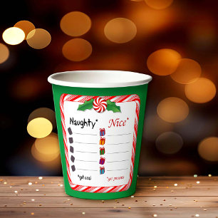 Choose Sides! Naughty or Nice Paper Cups