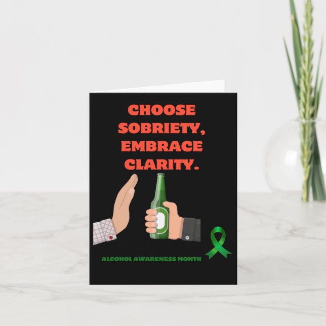 Choose Sobriety  Card (Front)