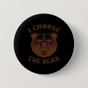 Choose The Bear Feminist Rage Feminism 6 Cm Round Badge
