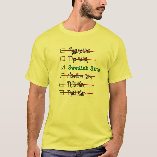 Choose The Best Solution -- Swedish Snus T-Shirt (Front)