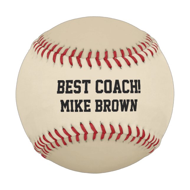 CHOOSE THE COLOR & WORDS Custom Baseball Award (Front)