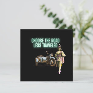 Choose the Road Less Travelled Fun Altered Art 